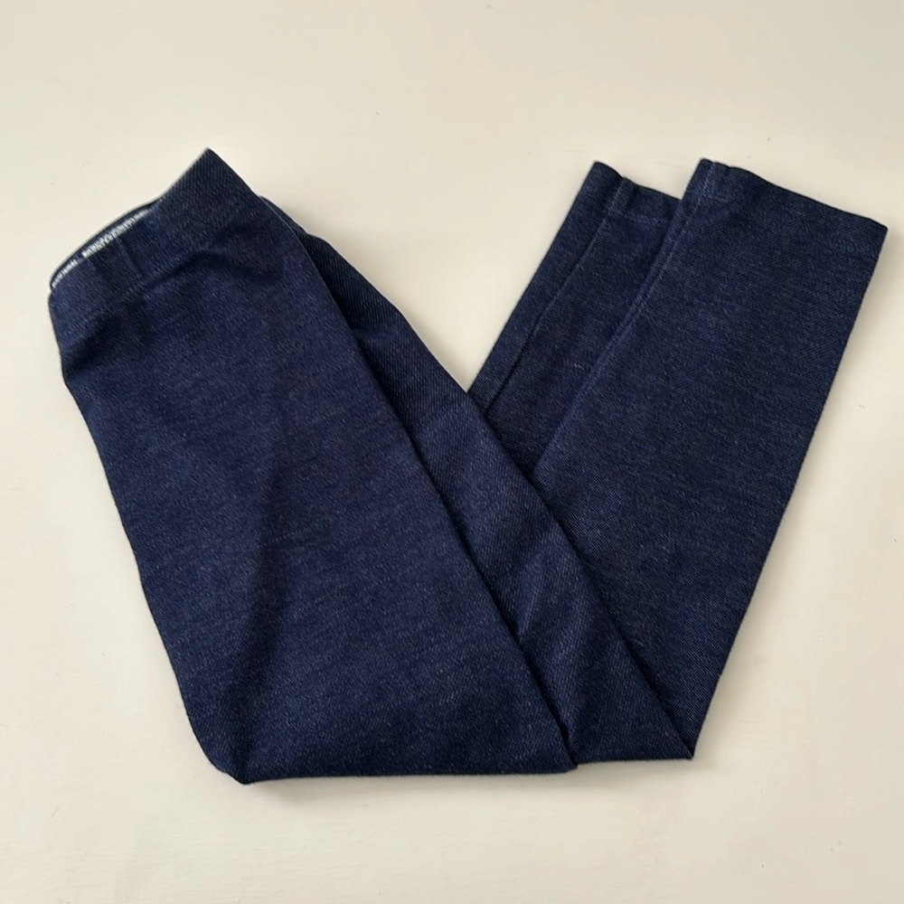Girls faux denim leggings